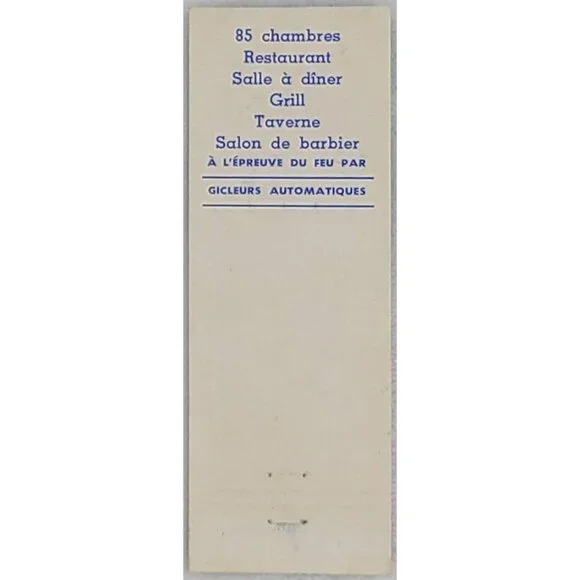 Front Strike Matchbook Cover Restaurant Marquis de Montcalm Quebec Canada - Picture 3 of 5
